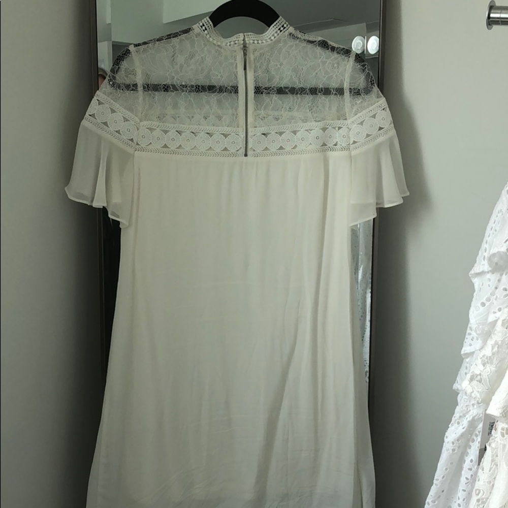 Lace Ruffle High Neck Dress - Picture 5 of 6